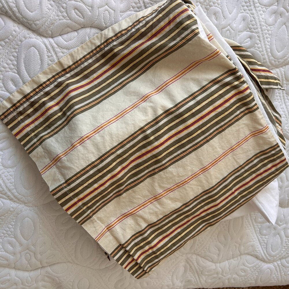 Pottery Barn Hazel Striped Bedskirt